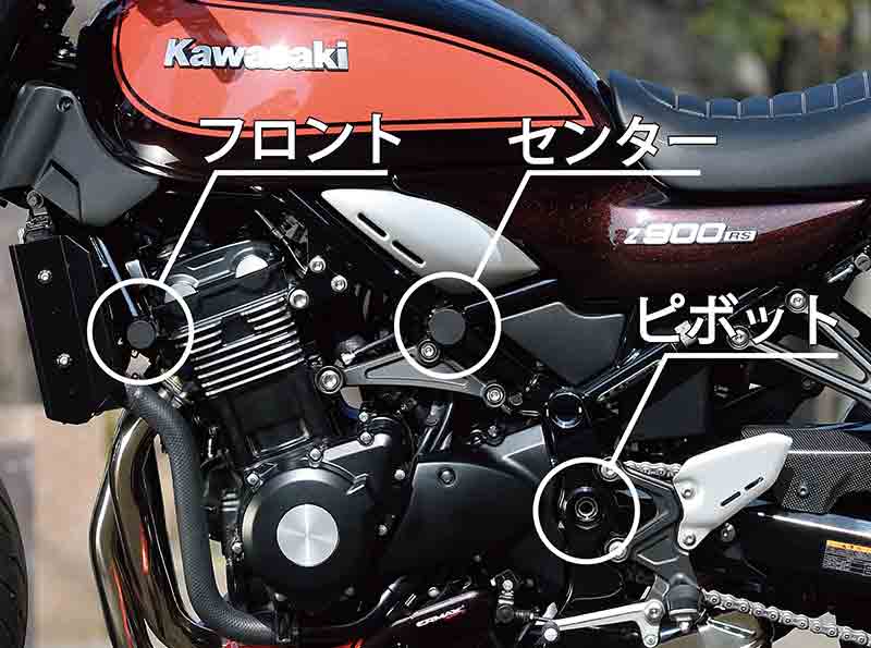 ポッシュフェイスから Z900RS／CAFE用「フレームキャップ」3種が発売！ 記事1