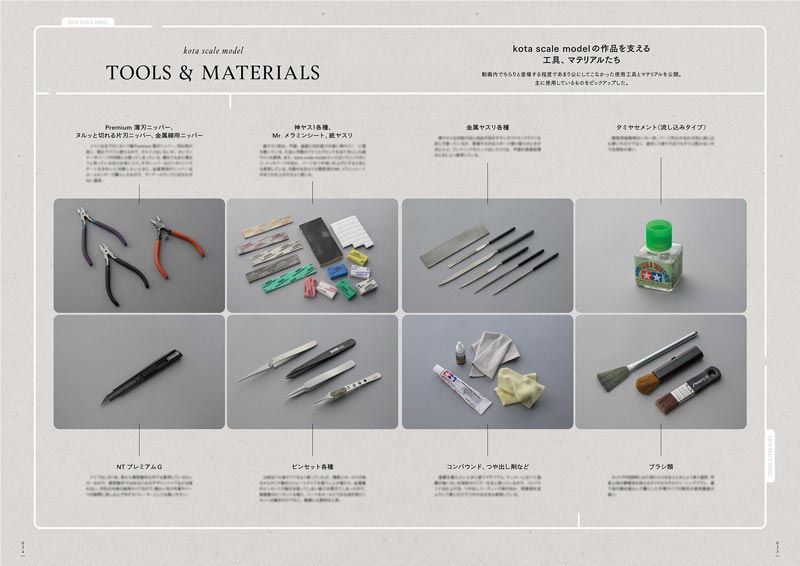 人気模型動画クリエイター kota scale model 初のバイク模型作例集「kota scale model / archive book」が10/3発売　記事３