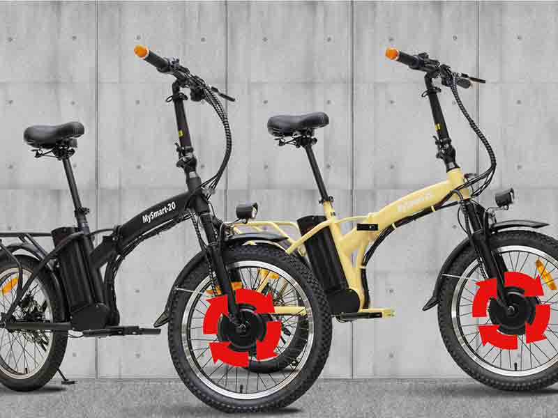 低速でもふらつかない FF式電動バイク「MySmart20／マイスマート20」が