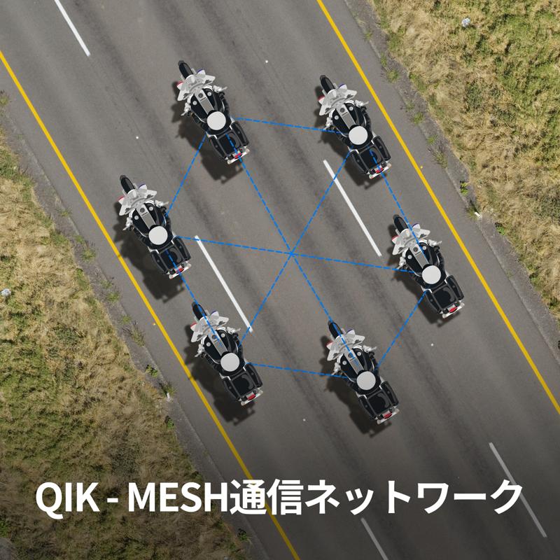 【新商品】QIK-MESH通信ネットワークを独自開発！JESIMAIKバイク用インカムX6Sが発売！