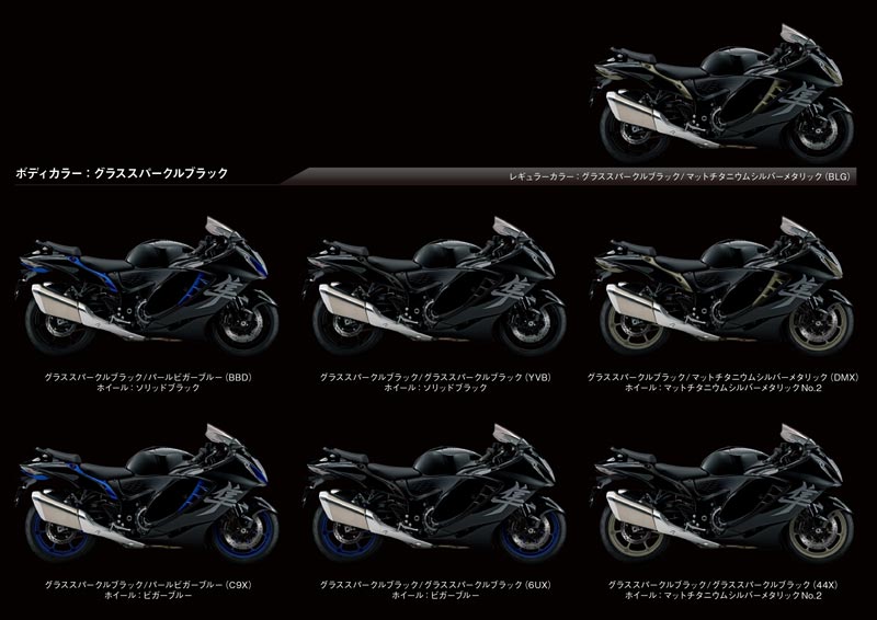 【スズキ】フラッグモデル「Hayabusa（ハヤブサ）」のカラーリングを変更し11/22発売　記事５