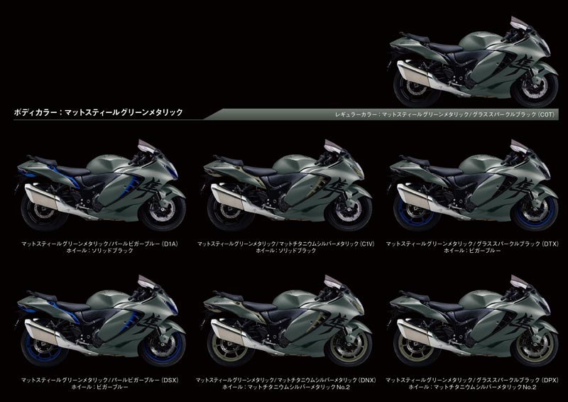 【スズキ】フラッグモデル「Hayabusa（ハヤブサ）」のカラーリングを変更し11/22発売　記事６