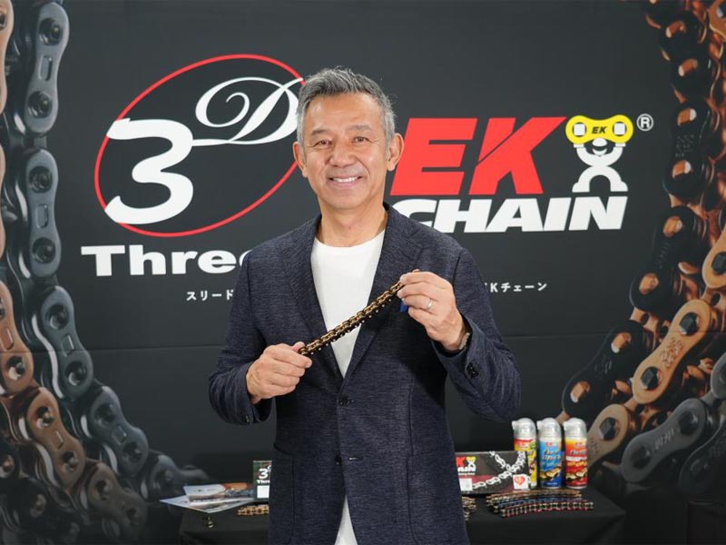 江沼チヱン製作所「ThreeD/EK モーターサイクルチェーン」のブランドアンバサダーとして宮城 光氏が就任