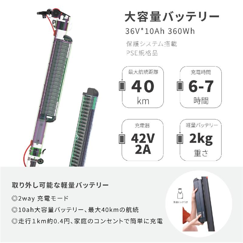 利便性の極み！バッテリー脱着型・超軽量級電動キックボード！１年安心保証付きの「Glideway