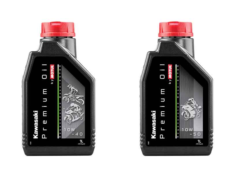 【カワサキ】モチュールと共同開発した二輪車用エンジンオイル「Kawasaki Premium Oil by Motul」が発売 メイン