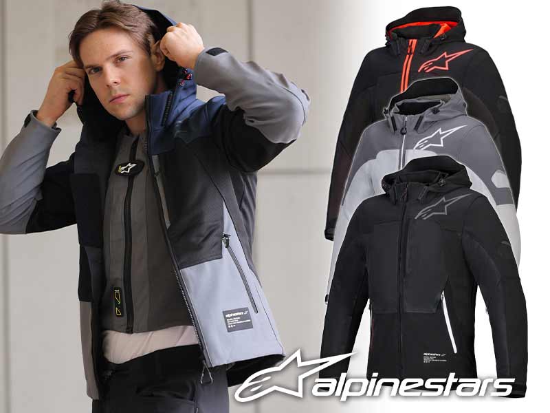 アルパインスターズのライディングパーカ「CREW PARKA AIR ASIA」が岡田商事から発売！ メイン