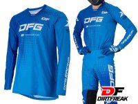レーシングモトクロスジャージ「ワークスジャージ トーン ブルー」がダートフリークから発売 メイン