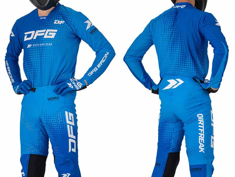 レーシングモトクロスジャージ「ワークスジャージ トーン ブルー」がダートフリークから発売 記事7