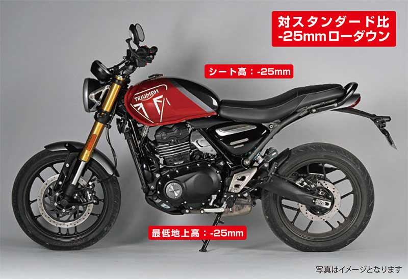 SPEED400 の足つきを改善する「ローダウンショックアブソーバー」がナイトロンから発売！ 記事3