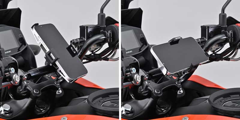 メタル素材のシンプルデザイン「FLEX FSH-4 スマートフォンホルダー メタル」がデイトナから発売 記事2