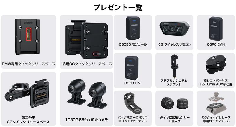 【無料抽選】33名様に豪華オプションプレゼント！バイクナビ革命「AIO-6」Makuake応援キャンペーン