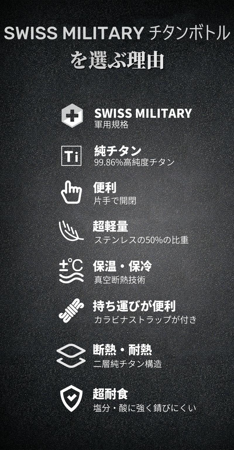 第二弾！99.8%高純度チタンボトル｜軍用規格再進化SWISS