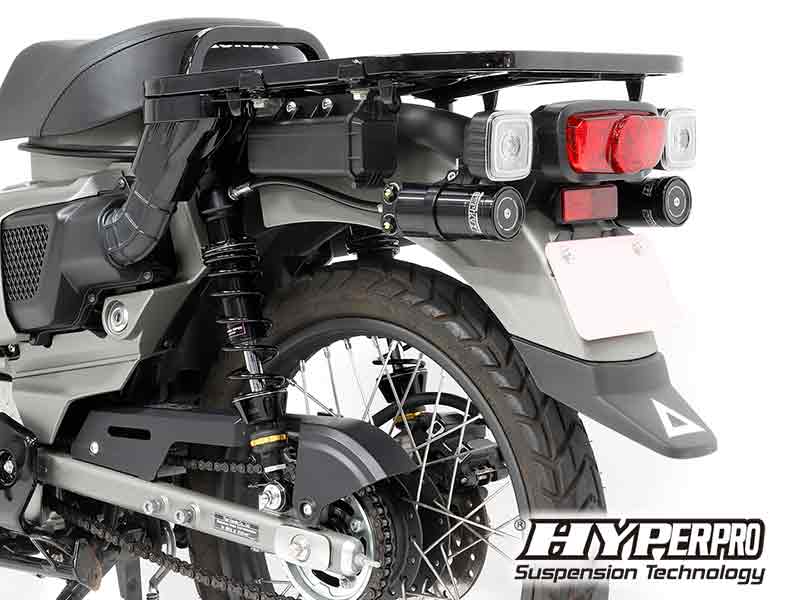ハイパープロの CT125ハンターカブ用リアショックに「ホース付き別体タンク仕様」が登場！ メイン
