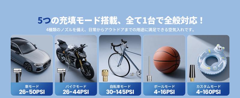圧倒的な超高速充填を実現！JESIMAIK電動空気入れ「VP-18」が新発売