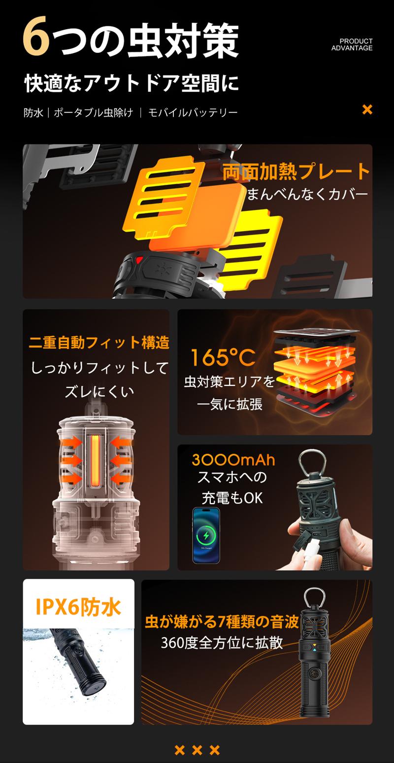 発売開始！【虫に悩まない夏へ】虫が嫌がる7種の音とマット成分を拡散！ポータブル虫除け器