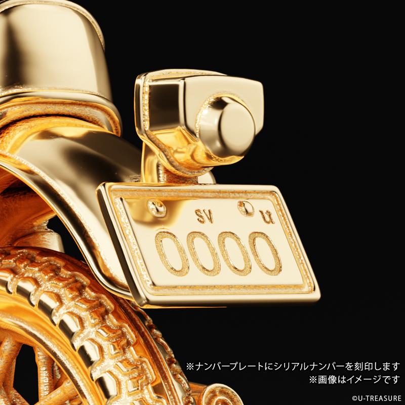 【Honda】”ナナハン”の代名詞「CB750FOUR」1969年モデルの1/24サイズ　シルバー製フィギュア。ナンバープレートにシリアルナンバーを刻印