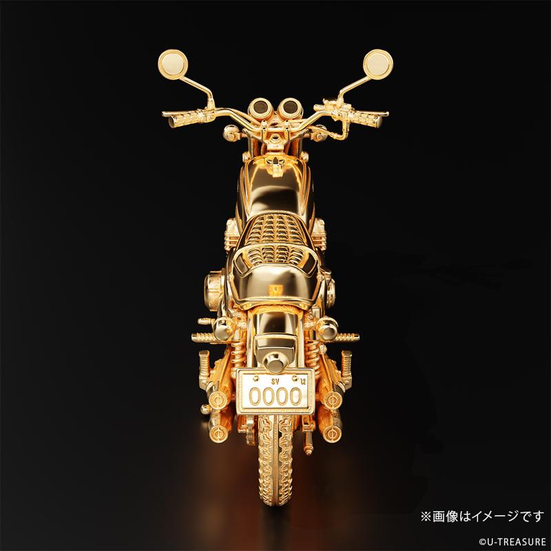 【Honda】”ナナハン”の代名詞「CB750FOUR」1969年モデルの1/24サイズ　シルバー製フィギュア。ナンバープレートにシリアルナンバーを刻印