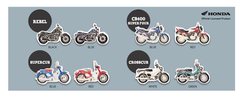 Hondaオフィシャルグッズからバイクのワッペンが登場！
