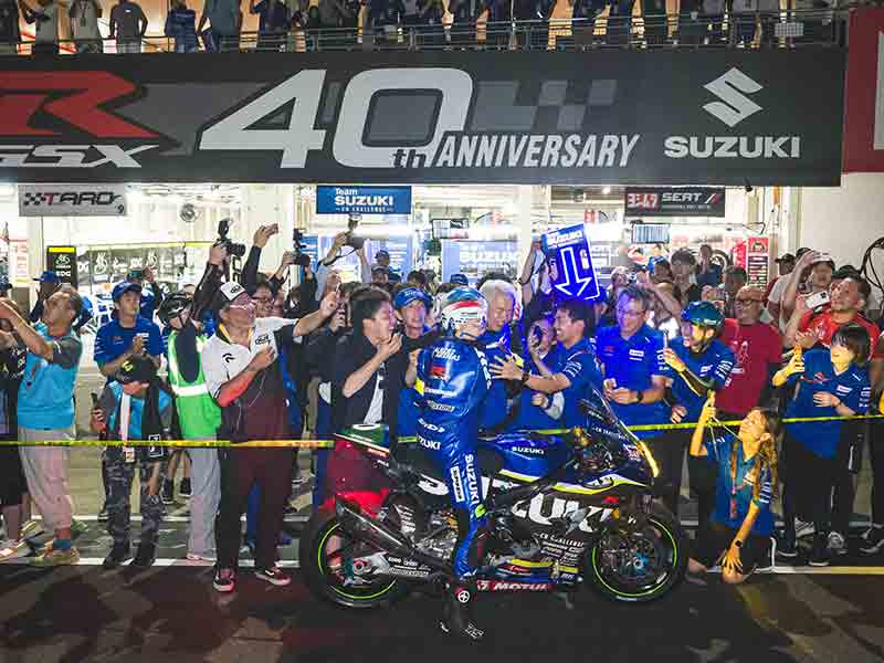 【スズキ】鈴鹿8耐参戦の「チームスズキCNチャレンジ」が転倒トラブル乗り越え完走