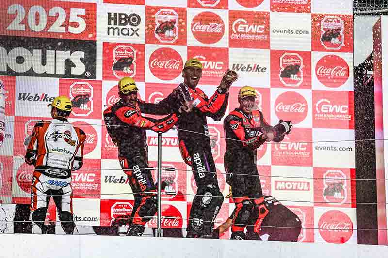【アプリリア】初参戦チームで鈴鹿8耐3年ぶりの表彰台を獲得！ モトアメリカではタイトル防衛に成功 記事1
