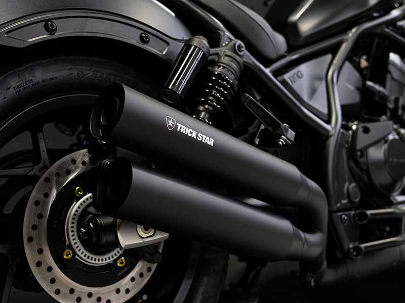 トリックスターが Rebel1100／S（21-24/25） 用「政府認証スリップオンマフラー」の受注を開始！ 記事3