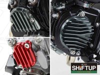 DAX125 などに適合する「ビレットフィンタペットキャップ／ビックフィンカムカバー」がシフトアップから発売！ メイン