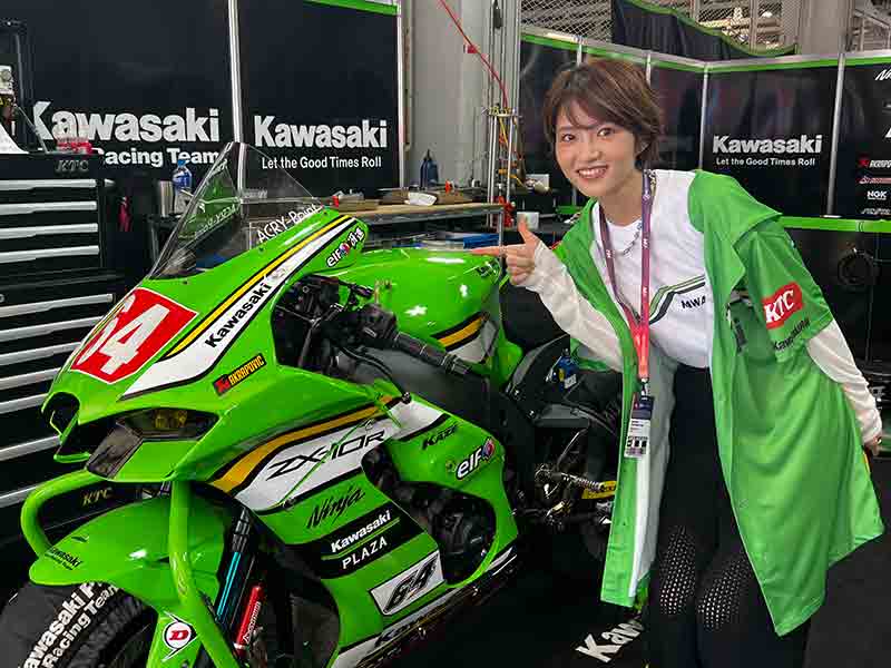 【カワサキ】若月 佑美さんが鈴鹿8耐を初観戦！ レースの魅力伝える動画公開（動画あり）