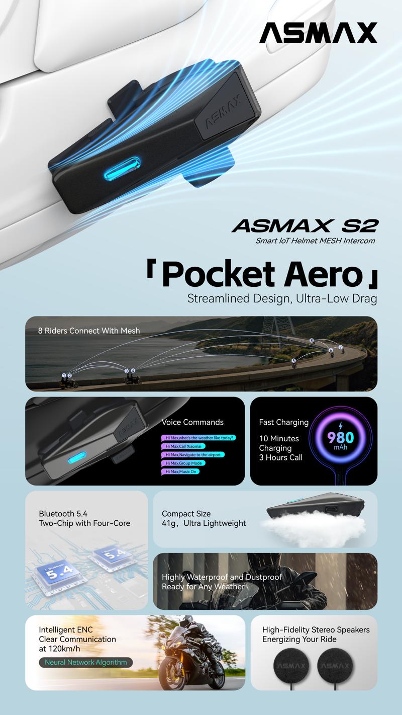 次世代バイク用スマートインカムASMAX（アズマックス）、日本市場へ本格参入。カスタムジャパンが日本総代理店として独占販売開始！