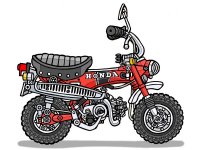 バイクブロスでおなじみのイラストレーターによる個展「藤原かんいちイラスト展 ～僕たちが愛した原付バイクたち～」が10/11～26まで愛知県で開催　サムネイル