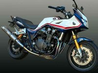 テックサーフの手曲げオールチタニウムマフラー「Type-2」シリーズに CB1300SB／SF（21-）用が発売！ メイン