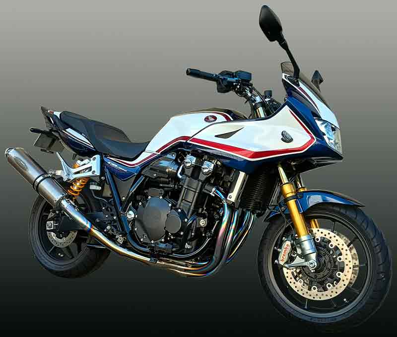 テックサーフの手曲げオールチタニウムマフラー「Type-2」シリーズに CB1300SB／SF（21-）用が発売！ 記事1