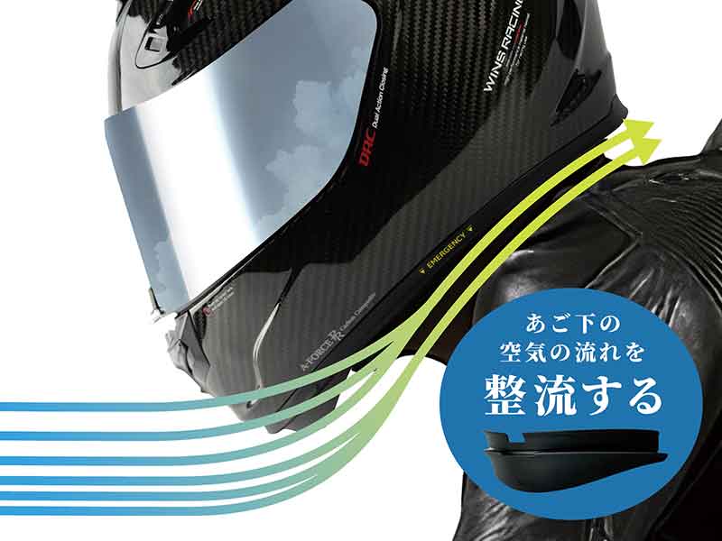 ウインズジャパンのフラッグシップヘルメット「A-FORCE RR」が発売！ MFJ規格取得のドライカーボン製 記事7