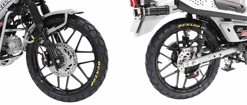 アクティブが CT125ハンターカブ用足回りパーツ提案／アルミ鍛造ホイール専用キャリパーサポートが新登場 記事1