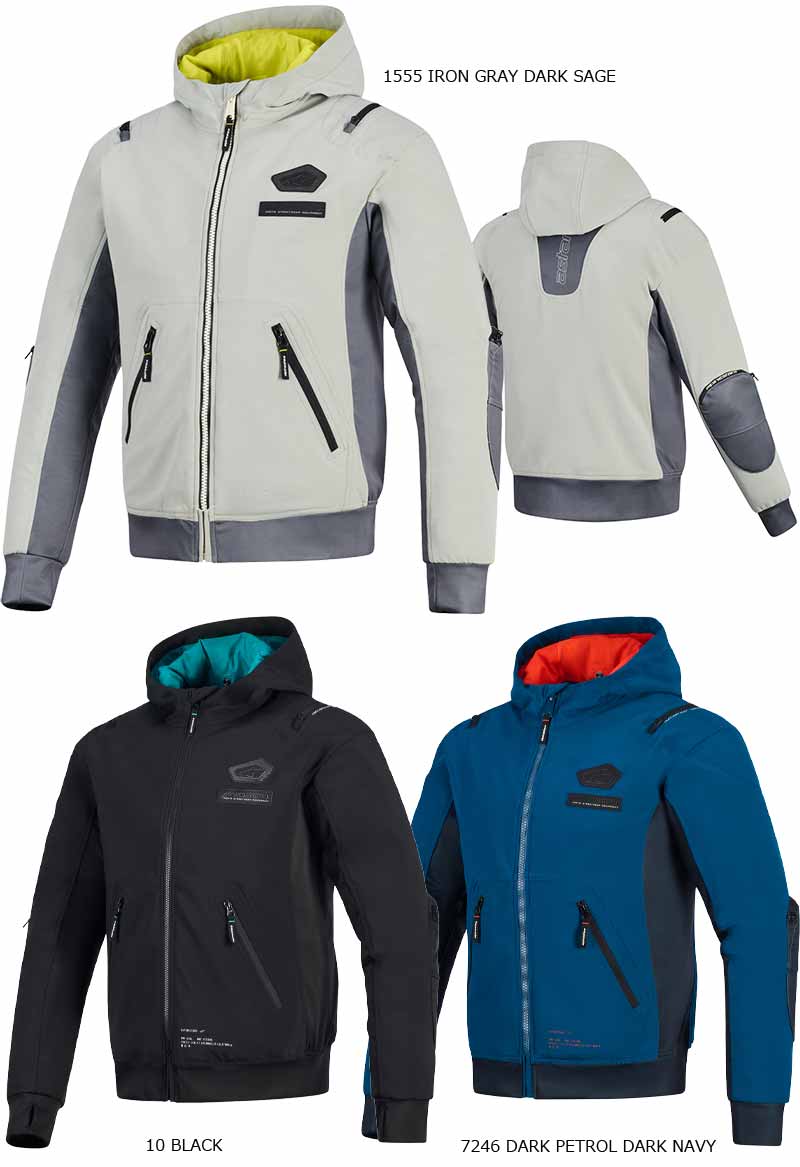 アルパインスターズの防水ライディングパーカ「MOBLAST WP JACKET」が岡田商事から9月下旬発売！ 記事3