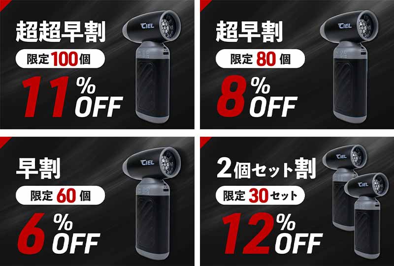 時速280kmの爆風モード搭載！ CIEL の「コンパクト エアーダスター」がクラウドファンディングサイトで予約販売を開始 記事6