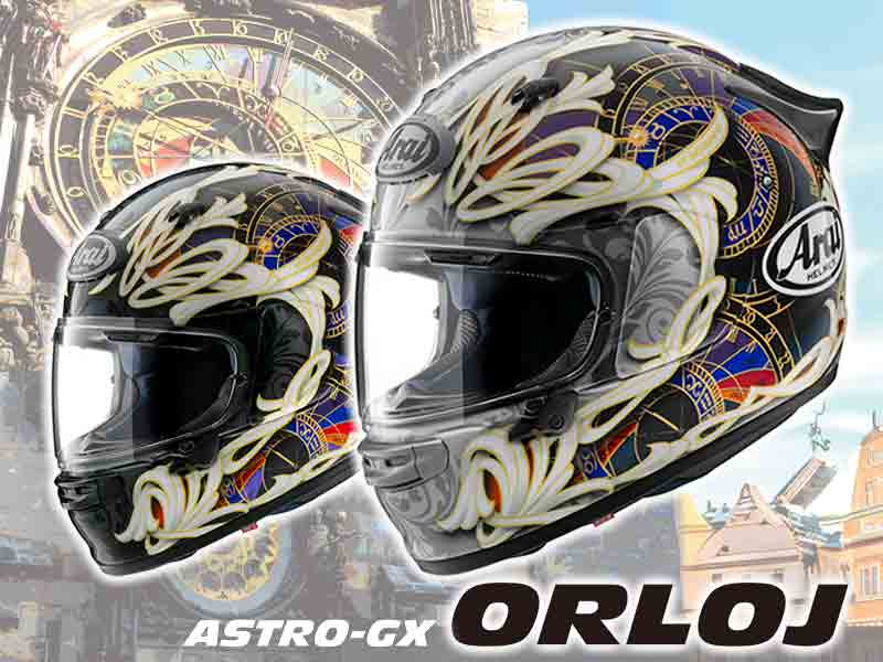 天文時計モチーフのゴシック調デザイン「ASTRO-GX ORLOJ／アストロ GX・オルロイ」がアライヘルメットから12月上旬発売 メイン