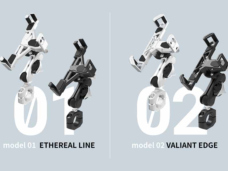 サイン・ハウスのアルミ削り出しバイク用スマホホルダー新モデル