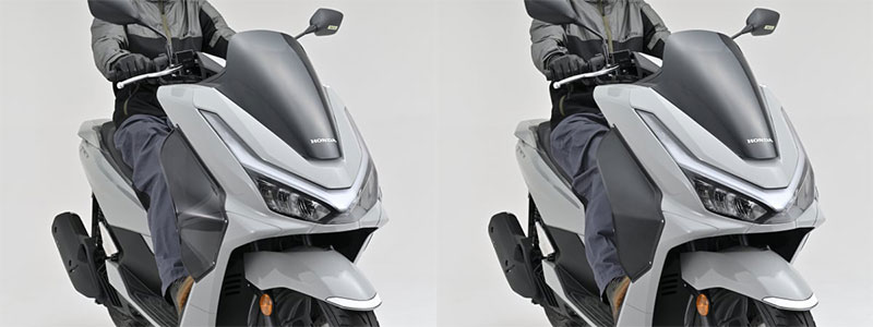 PCX/160(’25)に対応! 足元の走行風を抑えるデイトナの「サイドバイザー」が登場 記事2