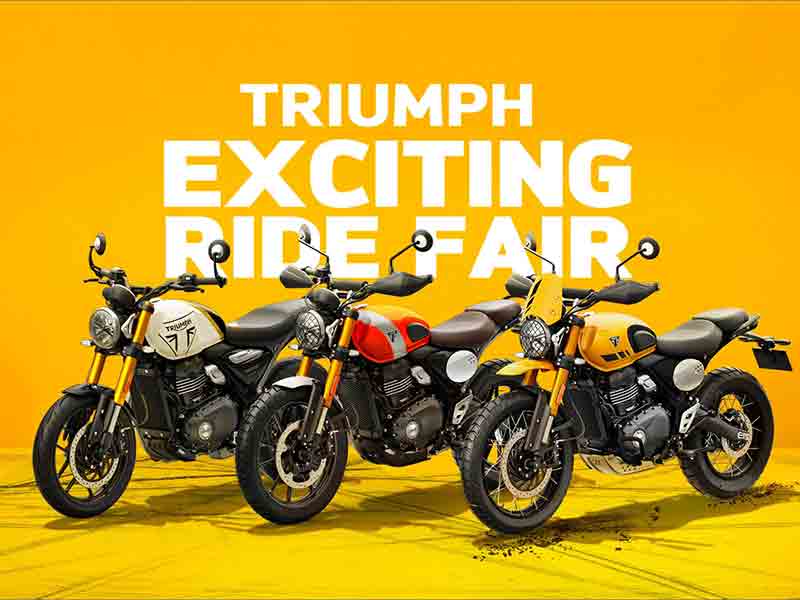 【トライアンフ】400ccモデル試乗でレジャートートがもらえる「EXCITING RIDE FAIR」を11/1より開催! メイン