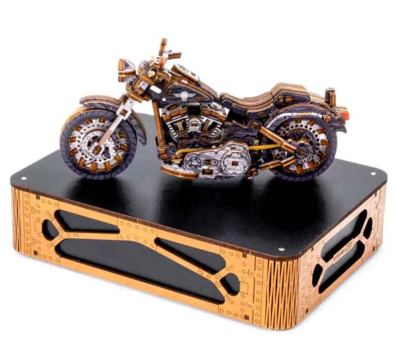 精巧ギミックで走る木製 Vツインバイク!「Cruiser V-Twin」がMakuakeに登場(動画あり) 記事5