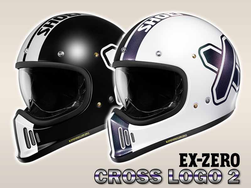 ショウエイの EX-ZERO にグラフィックモデル「EX-ZERO CROSS LOGO2／クロスロゴ ツー」が登場！ メイン
