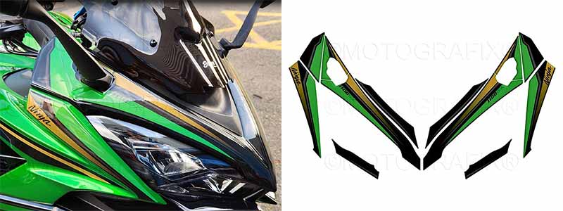 モトグラフィックスの Ninja1100SX(25/26)用ボディパッド4種がネクサスから発売! 記事2