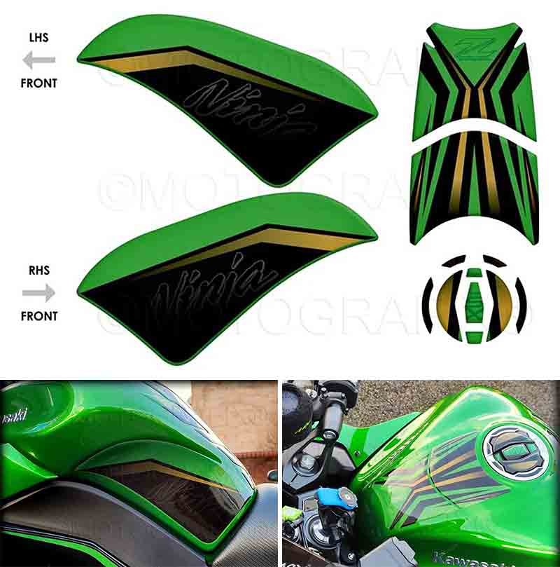 モトグラフィックスの Ninja1100SX(25/26)用ボディパッド4種がネクサスから発売! 記事3