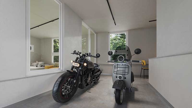 バイクと暮らす室内ガレージ付き賃貸住宅「+BASE EBINA/プラスベースエビナ」が神奈川・海老名に誕生! 記事7