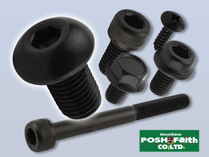 ポッシュフェイスの「ステンレスボルトシリーズ」にブラック仕様が登場! メイン