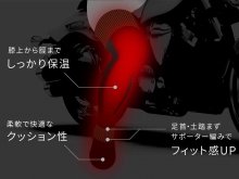 冬の走行風対策に「膝上ロング丈ソックス」が LIDEF から発売! メイン