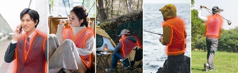 【温泉気分を纏う暖かさ】薄さ・軽さ・速暖性を追求した日本製企画の電熱インナーベストが「楽天スーパーSALE」でお得に!~冷え込む冬のリモートワーク、屋外活動を8つのヒーターで徹底サポート~