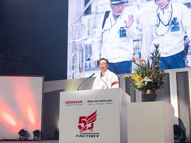 【ホンダ】熊本製作所の操業50周年記念式典を開催/二輪車37機種を手がけるグローバルマザー工場 記事3