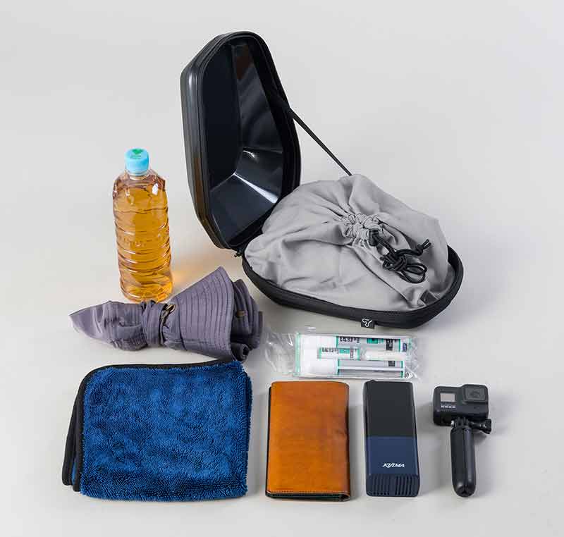 タナックスから新製品「シェルシートバッグ」が2/20発売！ 3.5L～25Lまで 容量で選べる4種 記事3