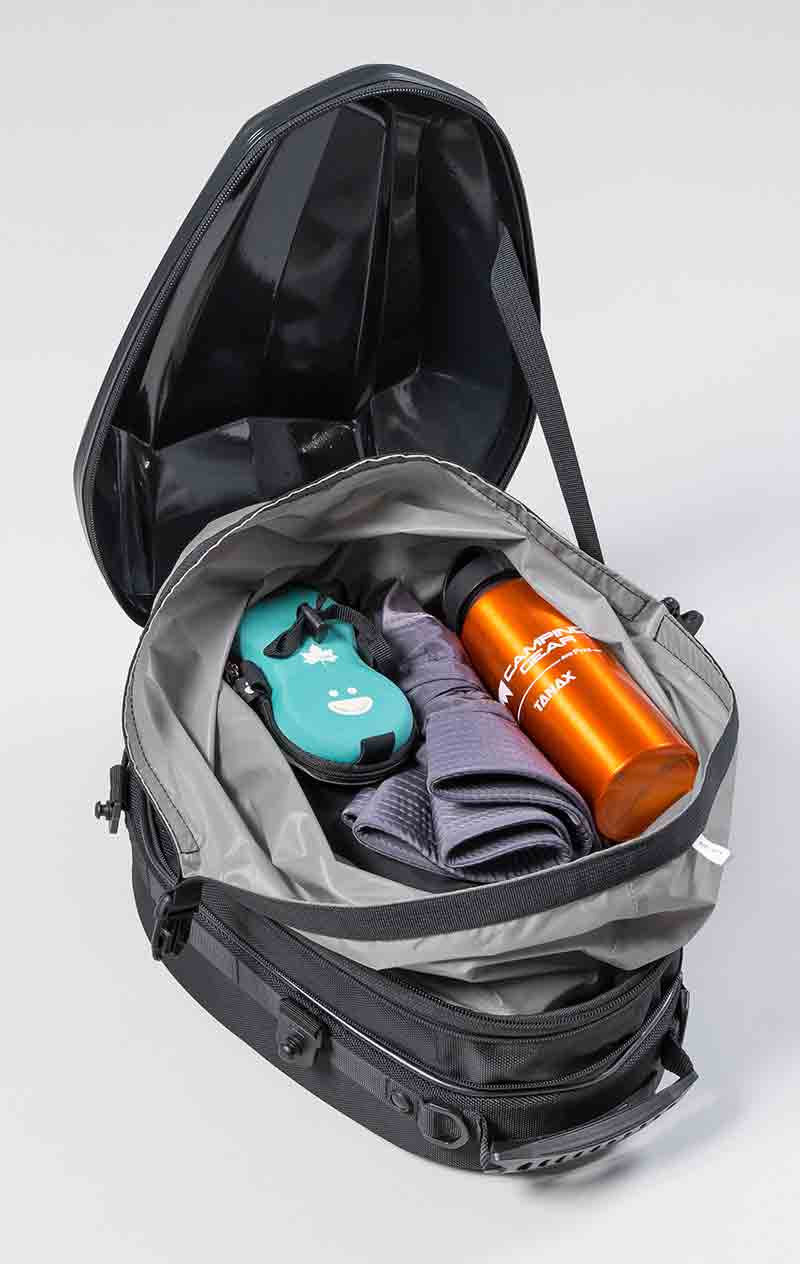 タナックスから新製品「シェルシートバッグ」が2/20発売！ 3.5L～25Lまで 容量で選べる4種 記事7